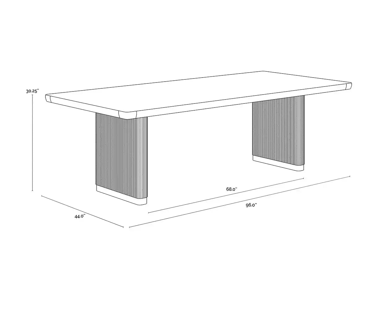 Sunpan KALLA DINING TABLE - Dining Tables