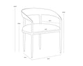 Sunpan ZANATTA DINING ARMCHAIR - Dining Chairs