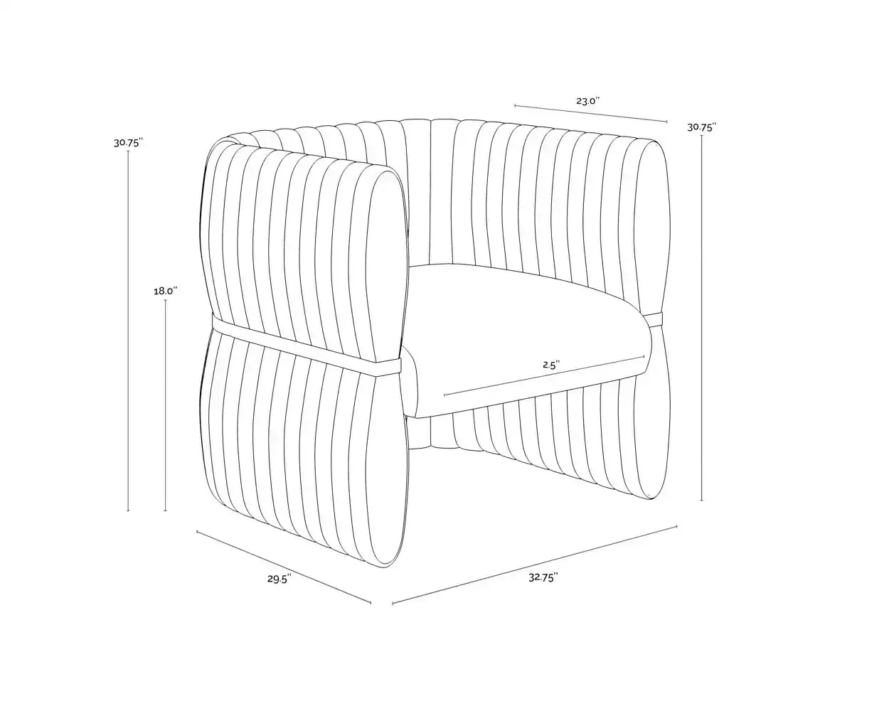 Sunpan TRYOR LOUNGE CHAIR - Lounge