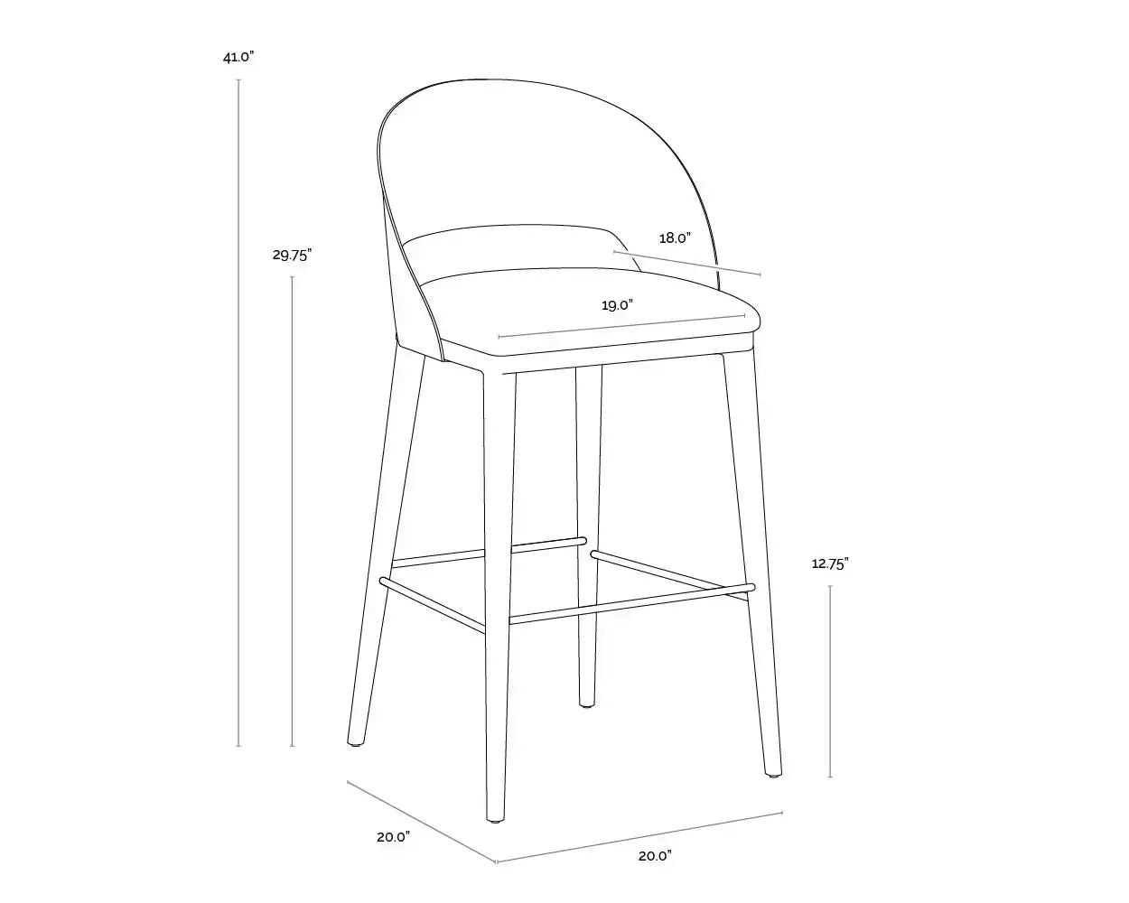 Sunpan DEZIRAE BARSTOOL - Bar Stools