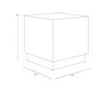 Sunpan ALBANS SIDE TABLE - Side