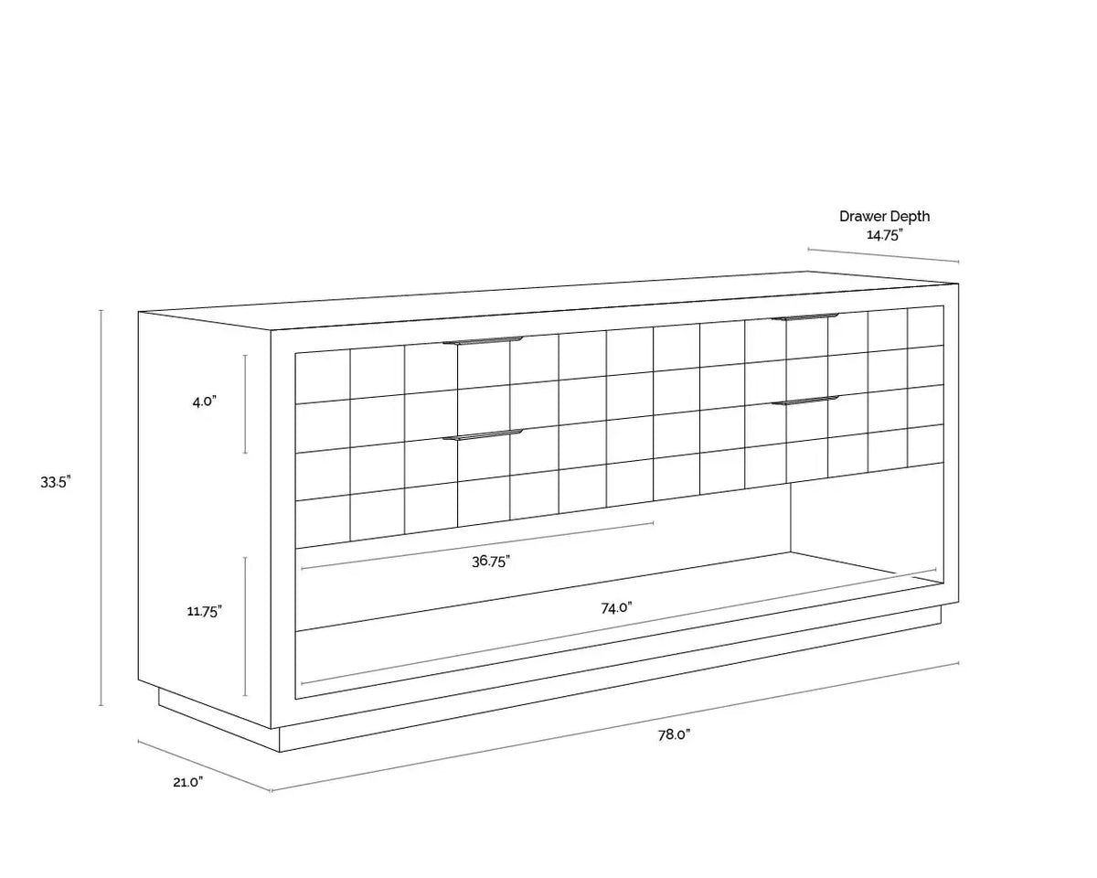 Sunpan AKAVA DRESSER - Dressers