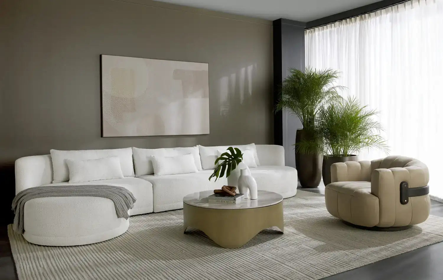 Sunpan TADEO SWIVEL ARMCHAIR - Lounge