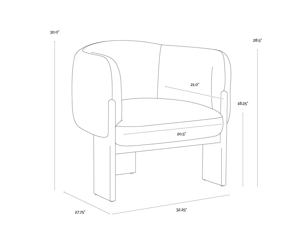 SUNPAN TRINE LOUNGE CHAIR - Lounge