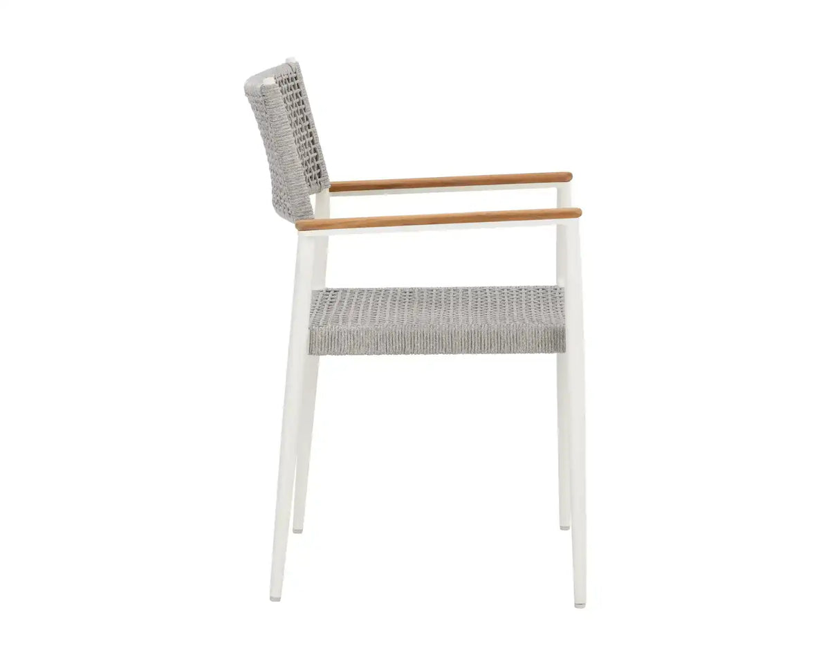 Sunpan NAVA STACKABLE DINING ARMCHAIR - Outdoor Furniture