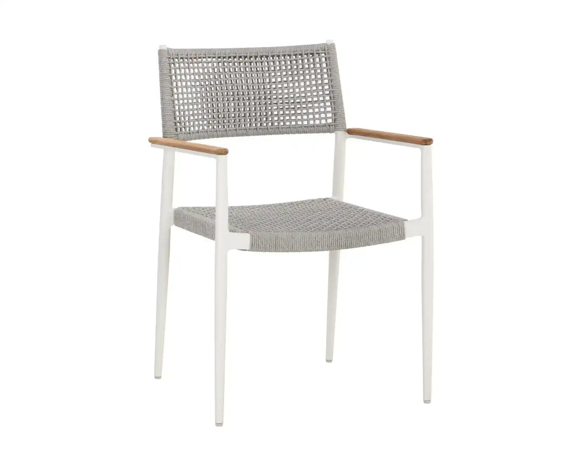Sunpan NAVA STACKABLE DINING ARMCHAIR - Outdoor Furniture