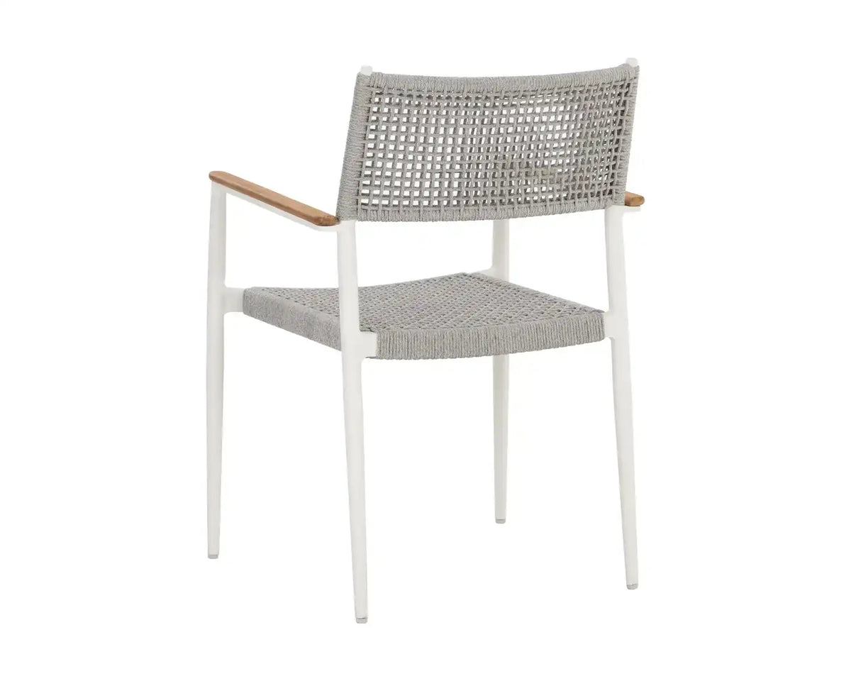 Sunpan NAVA STACKABLE DINING ARMCHAIR - Outdoor Furniture