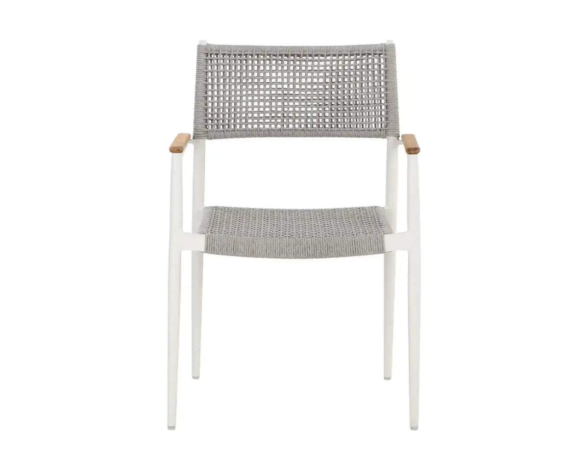 Sunpan NAVA STACKABLE DINING ARMCHAIR - Outdoor Furniture