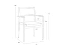 Sunpan NAVA STACKABLE DINING ARMCHAIR - Outdoor Furniture