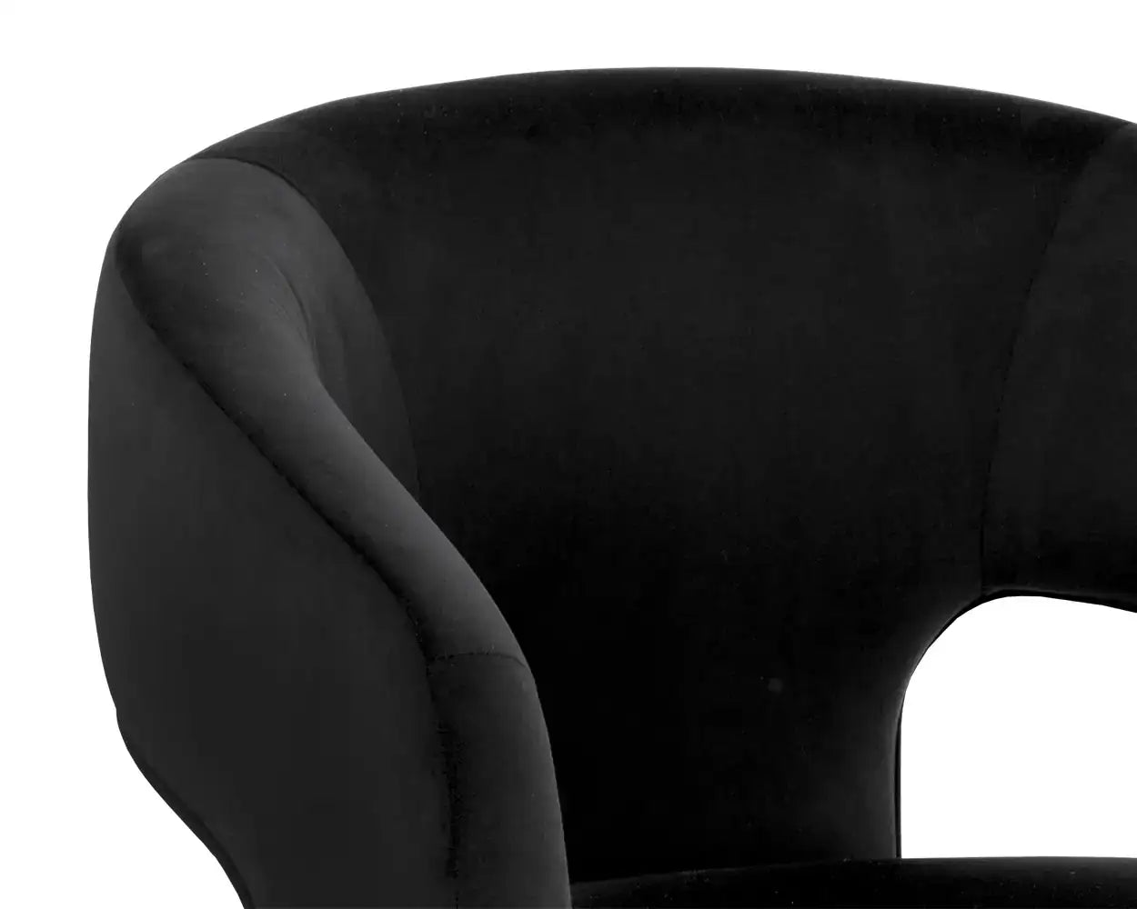 Sunpan ISIDORE DINING ARMCHAIR - ABBINGTON BLACK - Dining Chairs