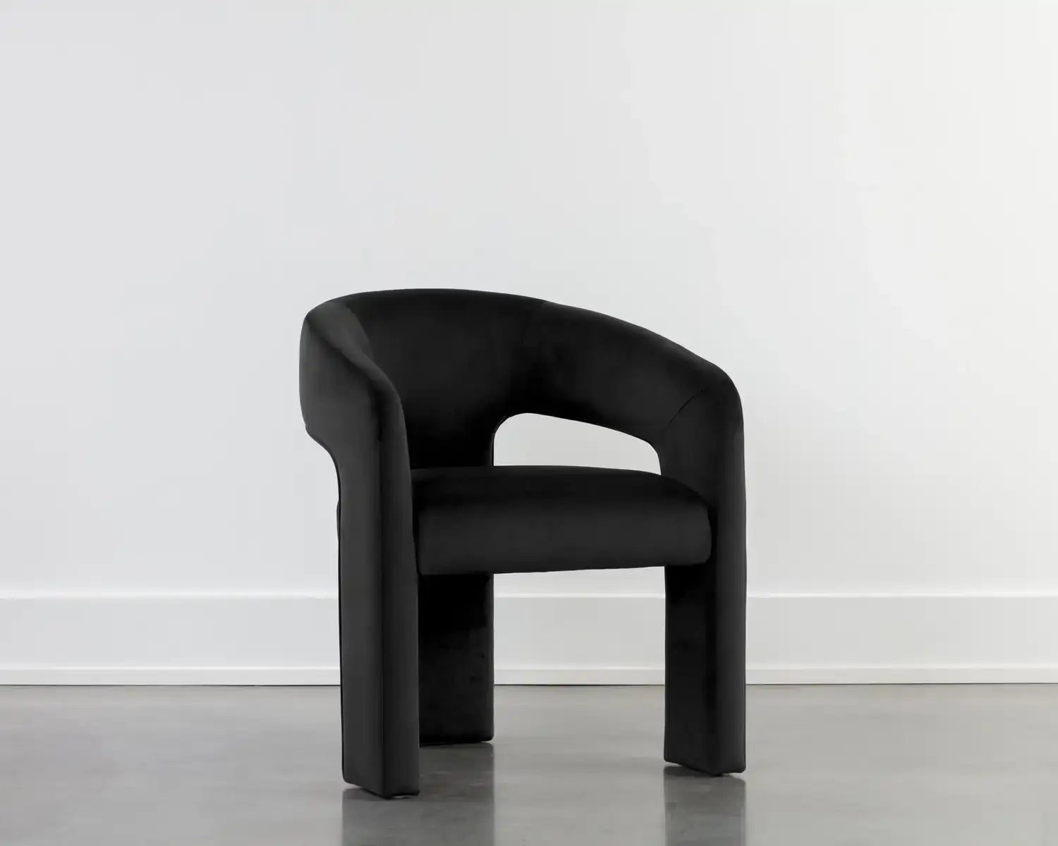 Sunpan ISIDORE DINING ARMCHAIR - ABBINGTON BLACK - Dining Chairs
