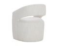 Sunpan LLORET WHEELED DINING ARMCHAIR - MERINO PEARL - Dining Chairs