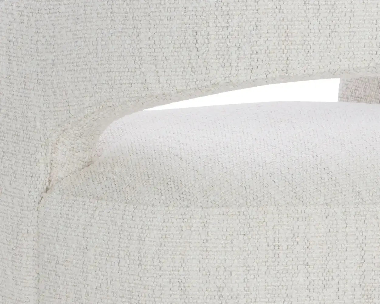 Sunpan LLORET WHEELED DINING ARMCHAIR - MERINO PEARL - Dining Chairs