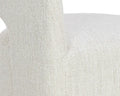 Sunpan LLORET WHEELED DINING ARMCHAIR - MERINO PEARL - Dining Chairs