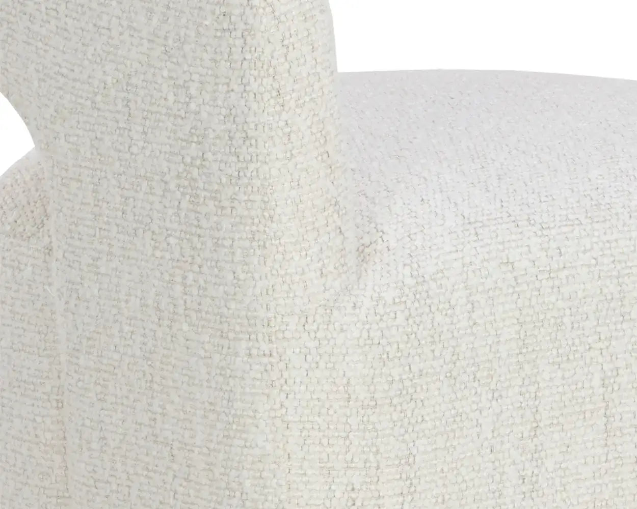 Sunpan LLORET WHEELED DINING ARMCHAIR - MERINO PEARL - Dining Chairs
