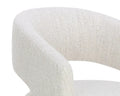 Sunpan LLORET WHEELED DINING ARMCHAIR - MERINO PEARL - Dining Chairs