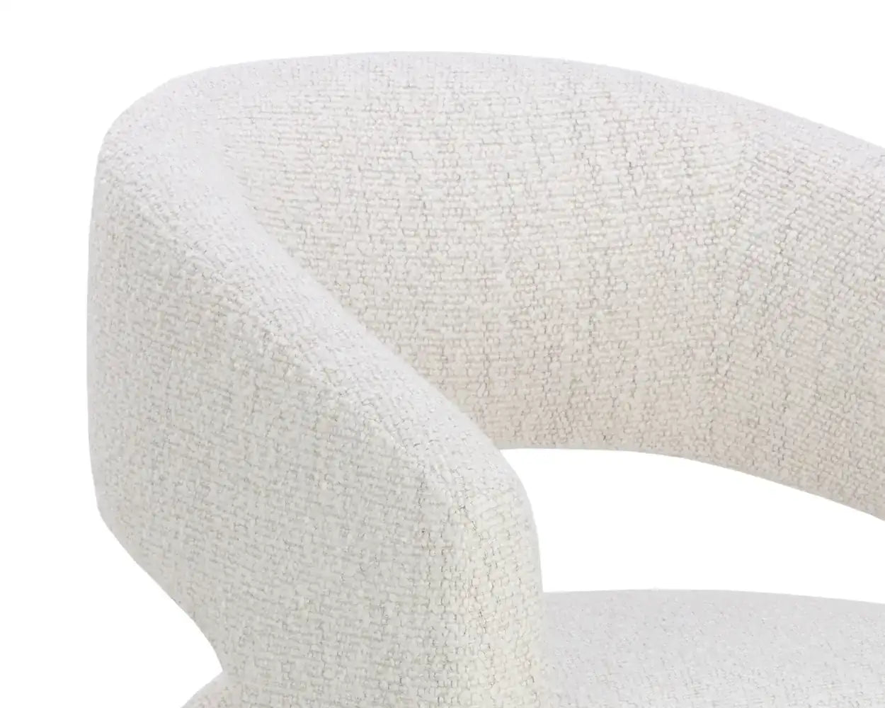 Sunpan LLORET WHEELED DINING ARMCHAIR - MERINO PEARL - Dining Chairs