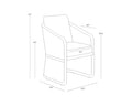 Sunpan ALLARIZ DINING ARMCHAIR - Outdoor Furniture