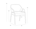 Sunpan MALACHI DINING ARMCHAIR - Dining Chairs