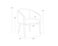 Sunpan SHEVA DINING ARMCHAIR - Dining Chairs