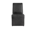 Sunpan CASCATA DINING CHAIR - MARSEILLE BLACK LEATHER - Dining Chairs