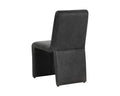 Sunpan CASCATA DINING CHAIR - MARSEILLE BLACK LEATHER - Dining Chairs