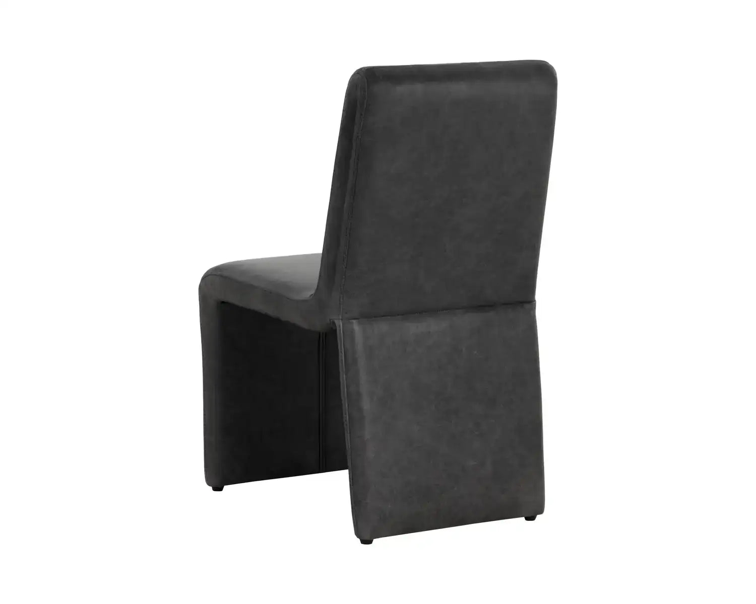 Sunpan CASCATA DINING CHAIR - MARSEILLE BLACK LEATHER - Dining Chairs