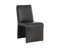 Sunpan CASCATA DINING CHAIR - MARSEILLE BLACK LEATHER - Dining Chairs