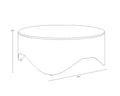 Sunpan GUINEVERE COFFEE TABLE - Coffee