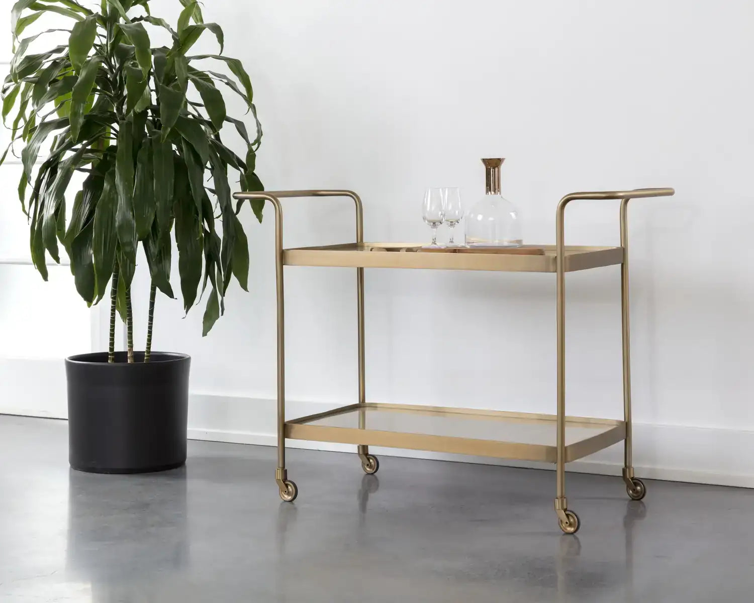 SUNPAN DURVA BAR CART - Cabinets & Bar