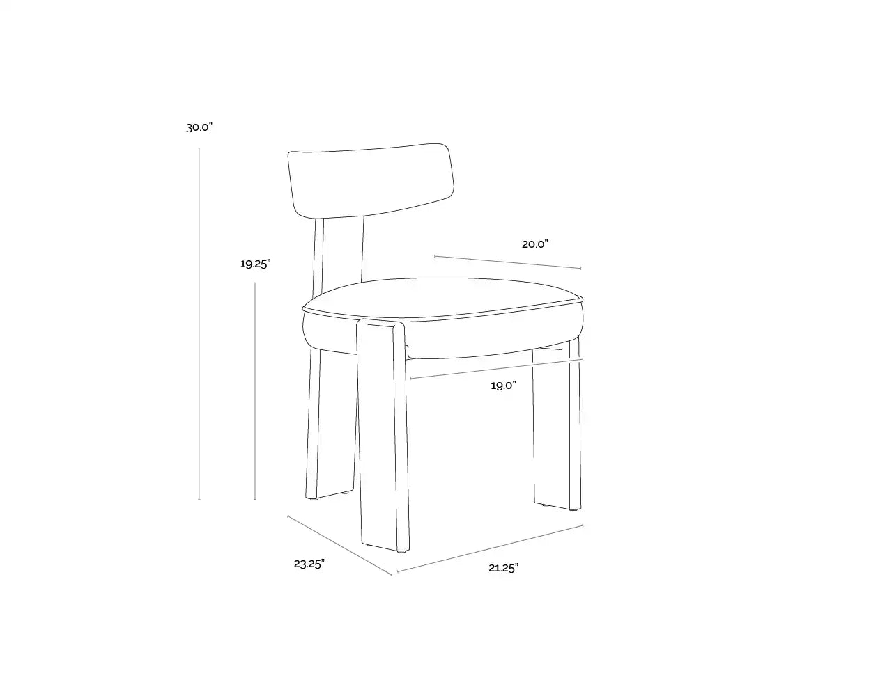 Sunpan HORTON DINING CHAIR - Dining Chairs