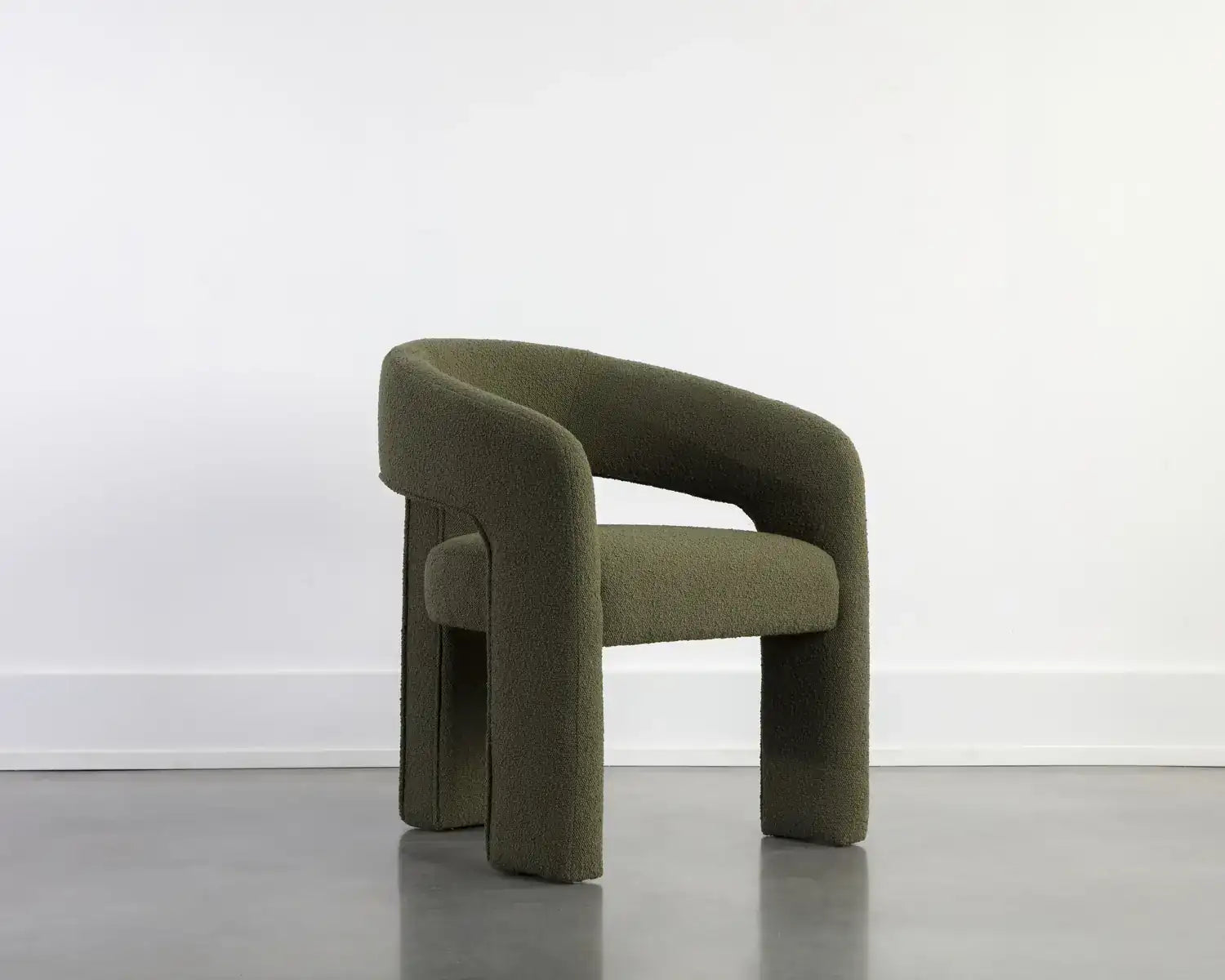 Sunpan ISIDORE DINING ARMCHAIR - COPENHAGEN OLIVE - Dining Chairs