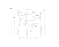 Sunpan SOVA DINING ARMCHAIR - Dining Chairs
