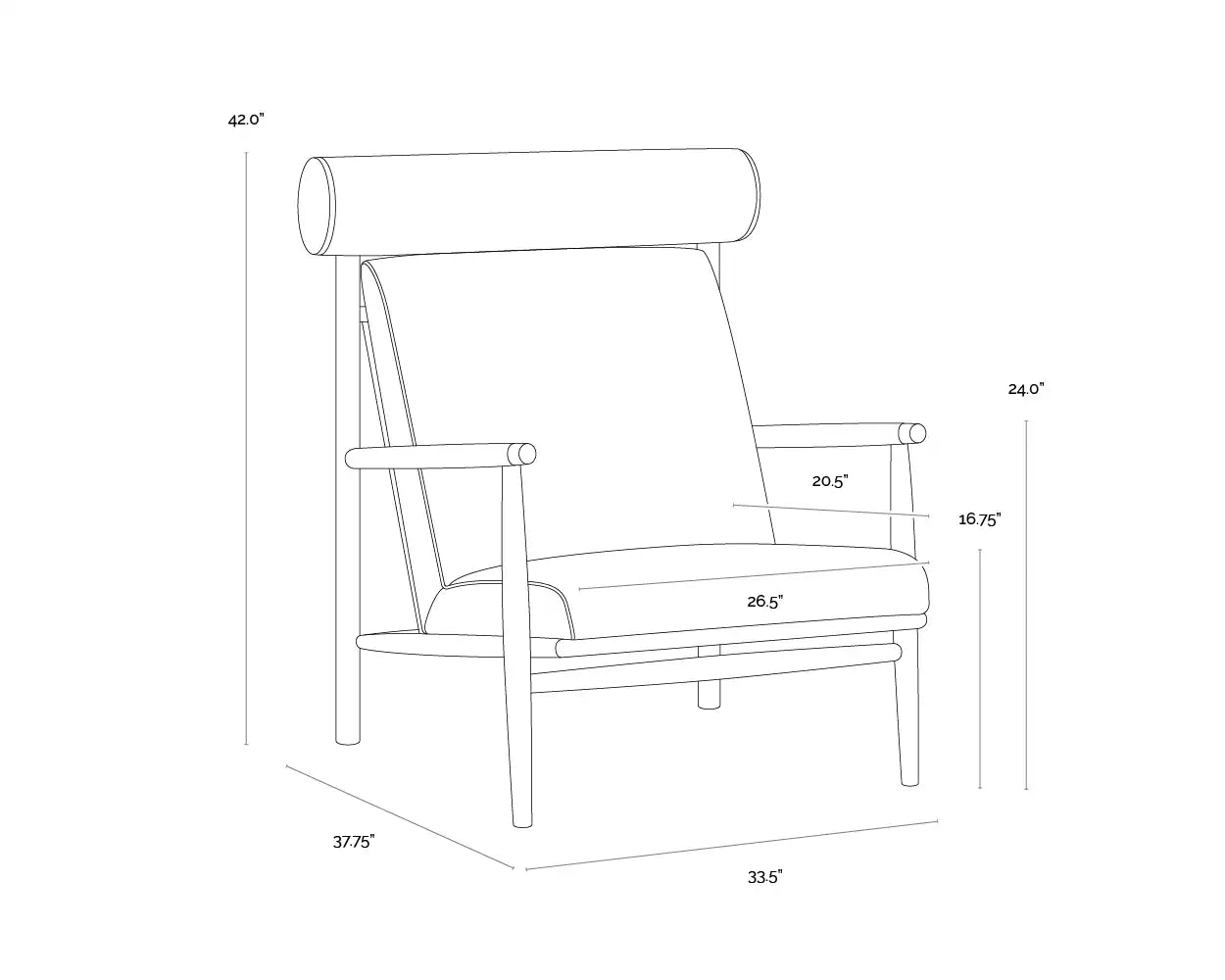 Sunpan BIKO LOUNGE CHAIR - Lounge