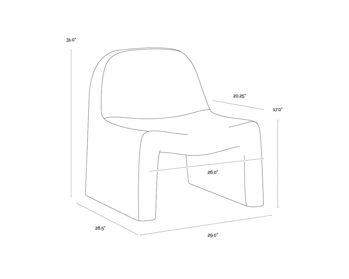 Sunpan KESSEL LOUNGE CHAIR - Outdoor Furniture