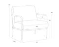 Sunpan LATHAN LOUNGE CHAIR - Lounge