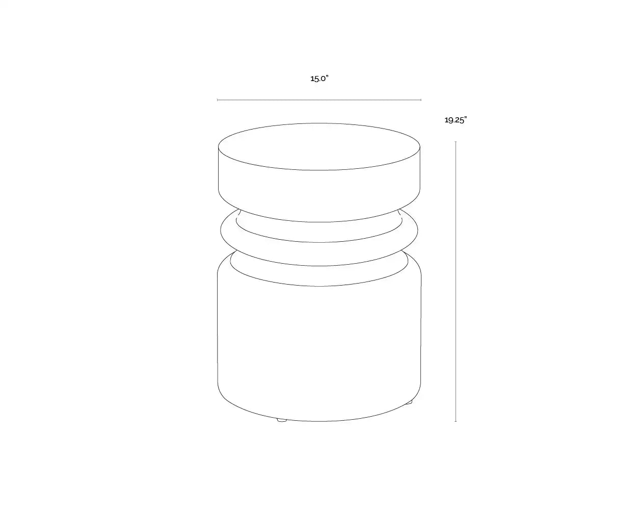SUNPAN SUMIE END TABLE - Outdoor Furniture
