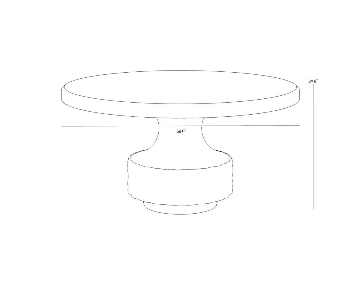 Sunpan MERSIN DINING TABLE - Outdoor Furniture