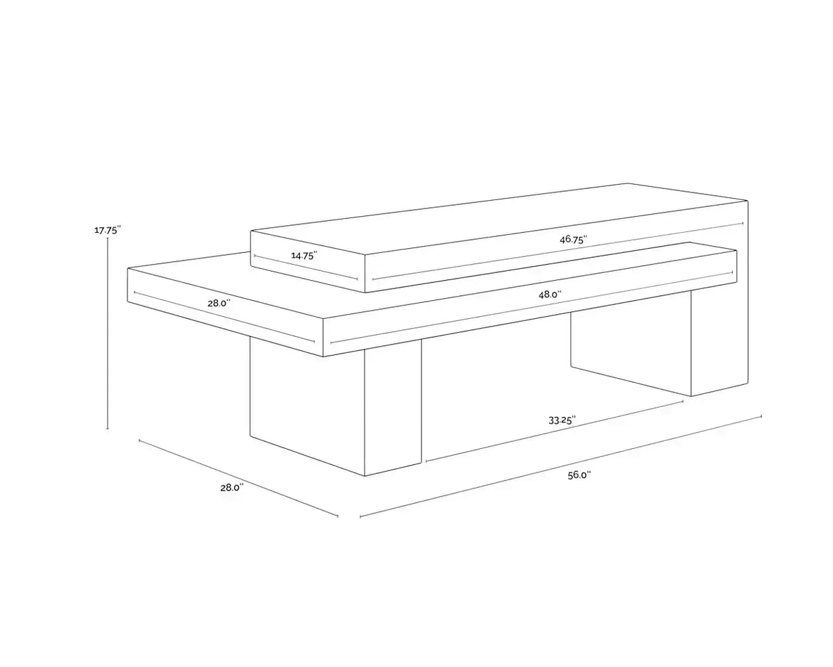 Sunpan HERRIOT COFFEE TABLE - Outdoor Furniture