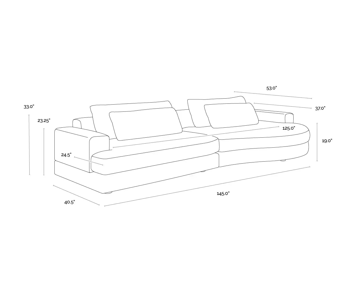 Sunpan BAELA SOFA - Sofa