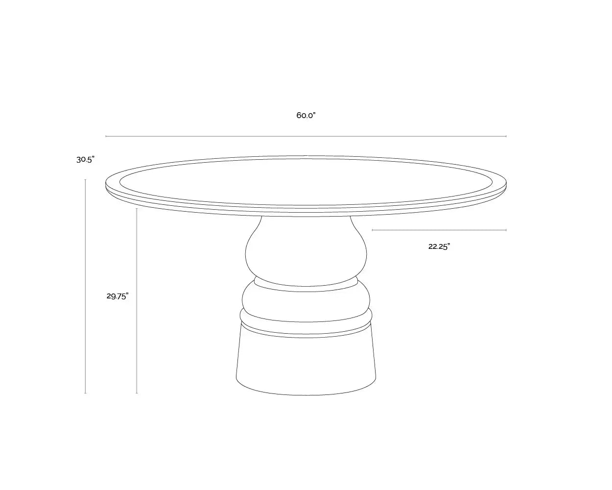 SUNPAN QUINTON DINING TABLE - Dining Tables