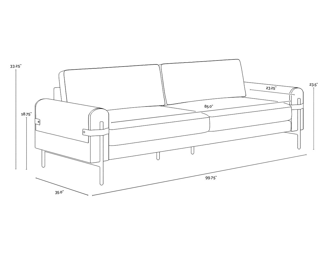 SUNPAN CAMUS SOFA - Sofa