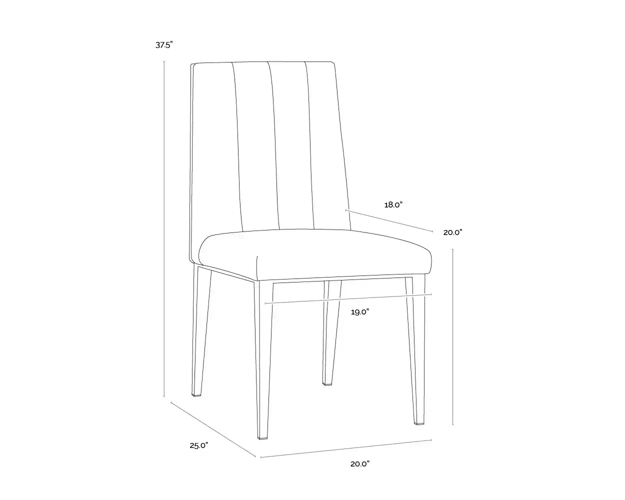 Sunpan WILBUR DINING CHAIR - Dining Chairs