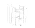 Sunpan BERNADETTE BARSTOOL - Bar Stools