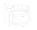 Sunpan OLIDA SWIVEL LOUNGE CHAIR - Lounge