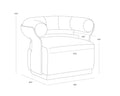 Sunpan OLIDA SWIVEL LOUNGE CHAIR - Lounge