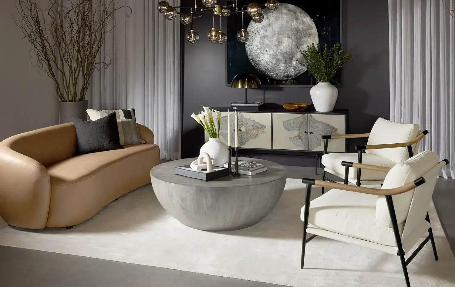 MEADOW ARMCHAIR - HEATHER IVORY TWEED - Lounge