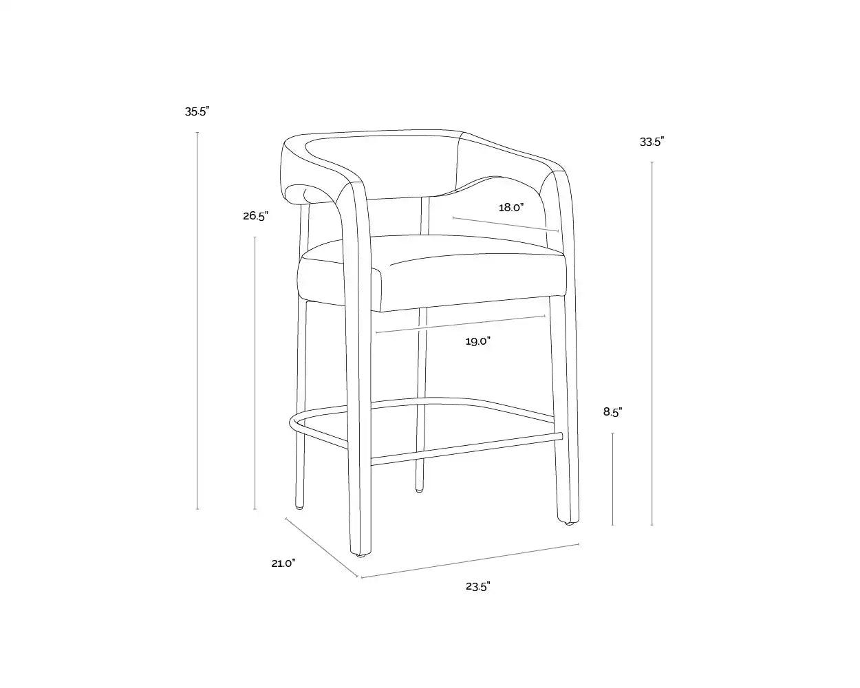 SUNPAN MAVIA COUNTER STOOL - Benches, Ottoman, Stools