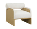 COBURN LOUNGE CHAIR - RUSTIC OAK - ECLIPSE WHITE - Lounge
