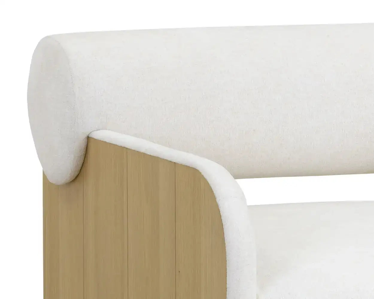 COBURN LOUNGE CHAIR - RUSTIC OAK - ECLIPSE WHITE - Lounge